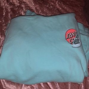 Santa Cruz light blue hoodie